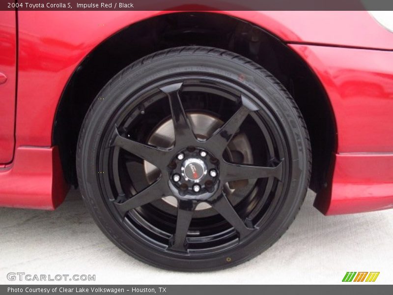 Impulse Red / Black 2004 Toyota Corolla S