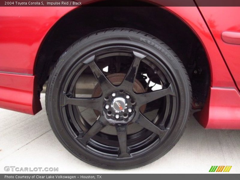 Impulse Red / Black 2004 Toyota Corolla S