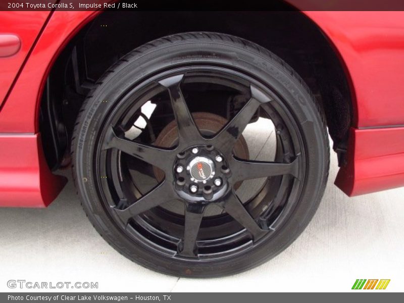 Impulse Red / Black 2004 Toyota Corolla S