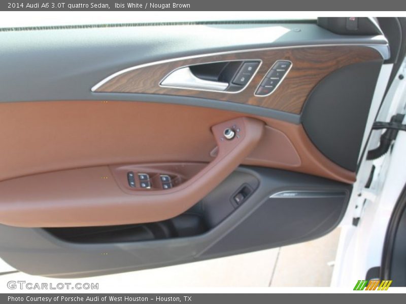 Ibis White / Nougat Brown 2014 Audi A6 3.0T quattro Sedan