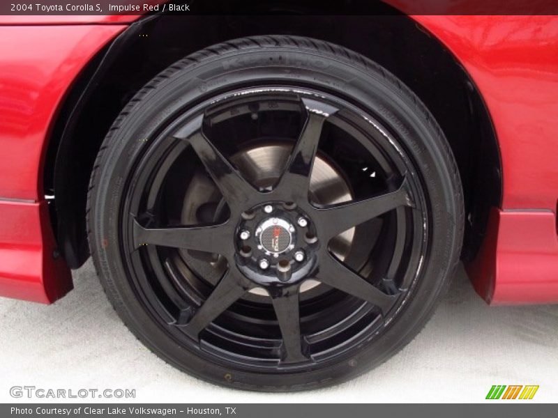 Impulse Red / Black 2004 Toyota Corolla S