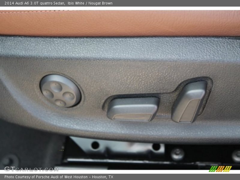 Ibis White / Nougat Brown 2014 Audi A6 3.0T quattro Sedan