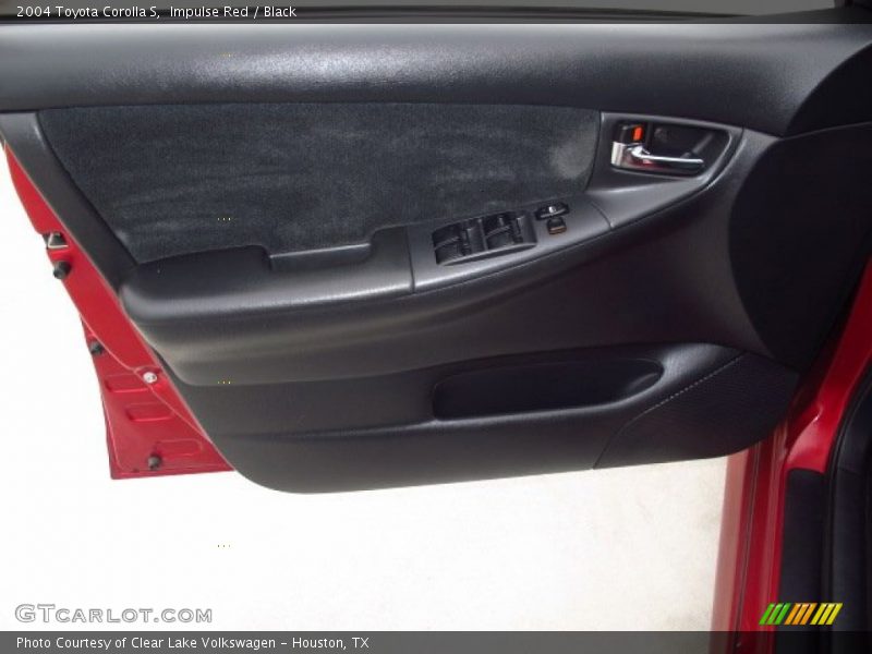 Impulse Red / Black 2004 Toyota Corolla S