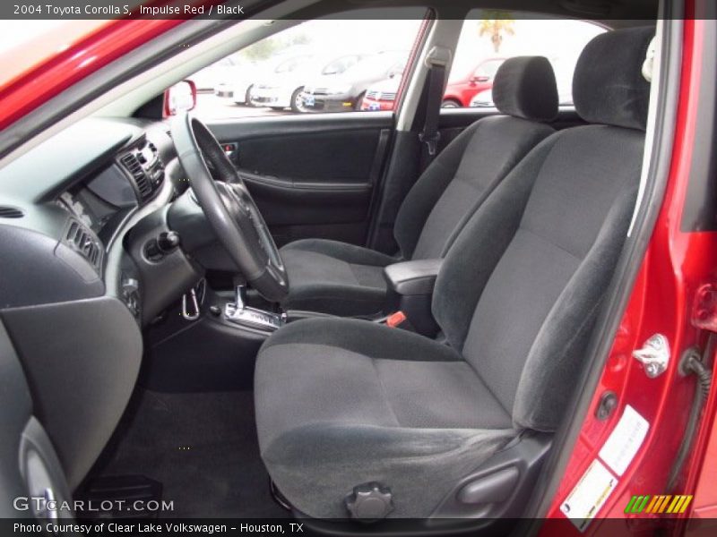 Impulse Red / Black 2004 Toyota Corolla S
