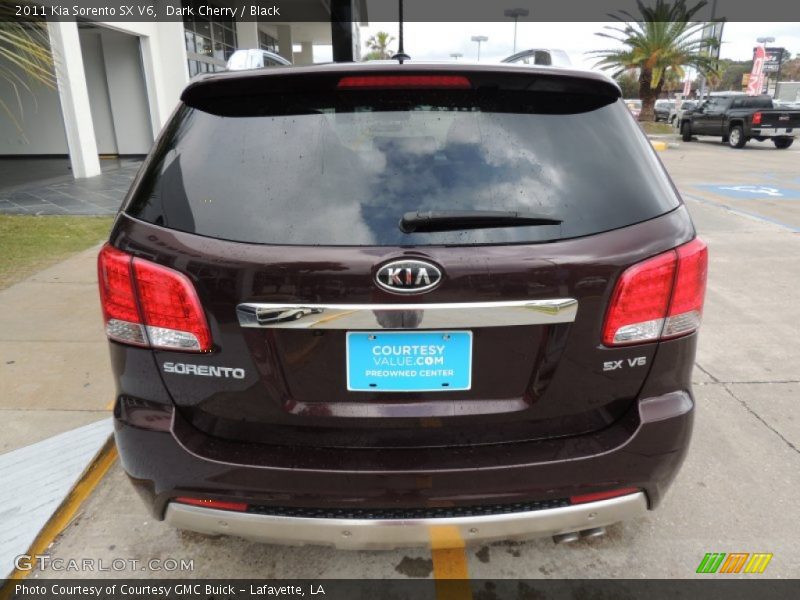 Dark Cherry / Black 2011 Kia Sorento SX V6