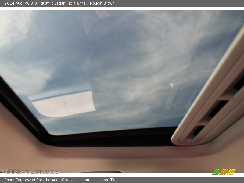 Ibis White / Nougat Brown 2014 Audi A6 3.0T quattro Sedan