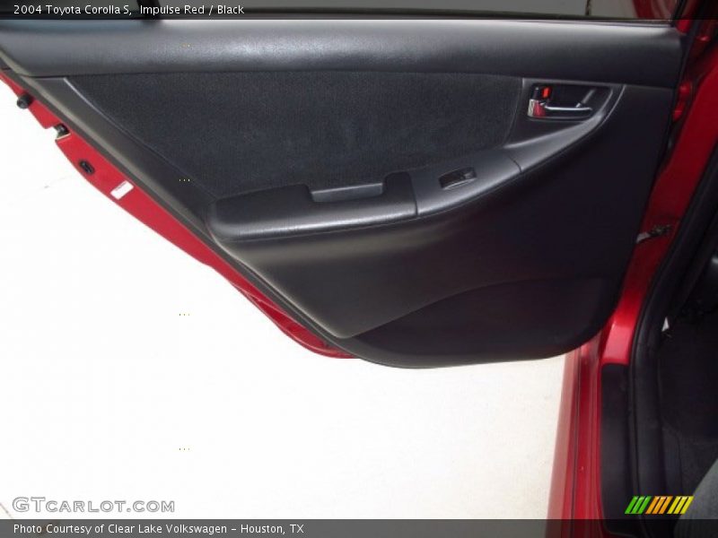 Impulse Red / Black 2004 Toyota Corolla S