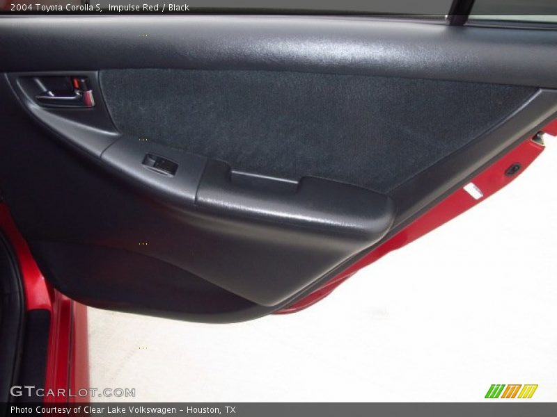 Impulse Red / Black 2004 Toyota Corolla S