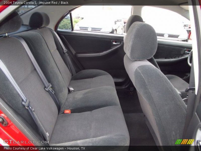 Impulse Red / Black 2004 Toyota Corolla S