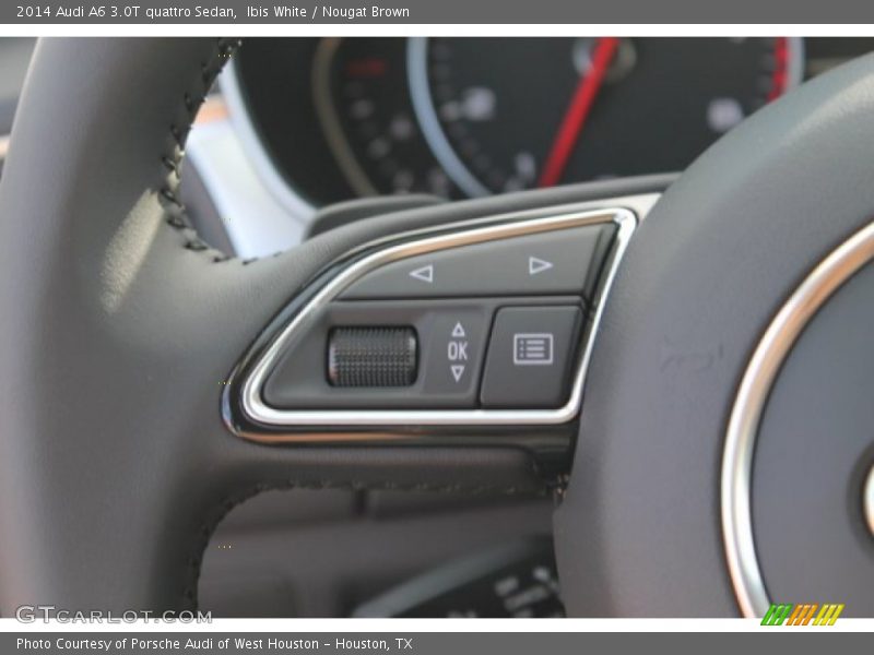 Ibis White / Nougat Brown 2014 Audi A6 3.0T quattro Sedan