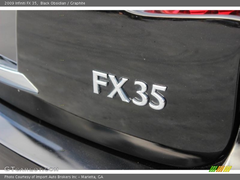 Black Obsidian / Graphite 2009 Infiniti FX 35