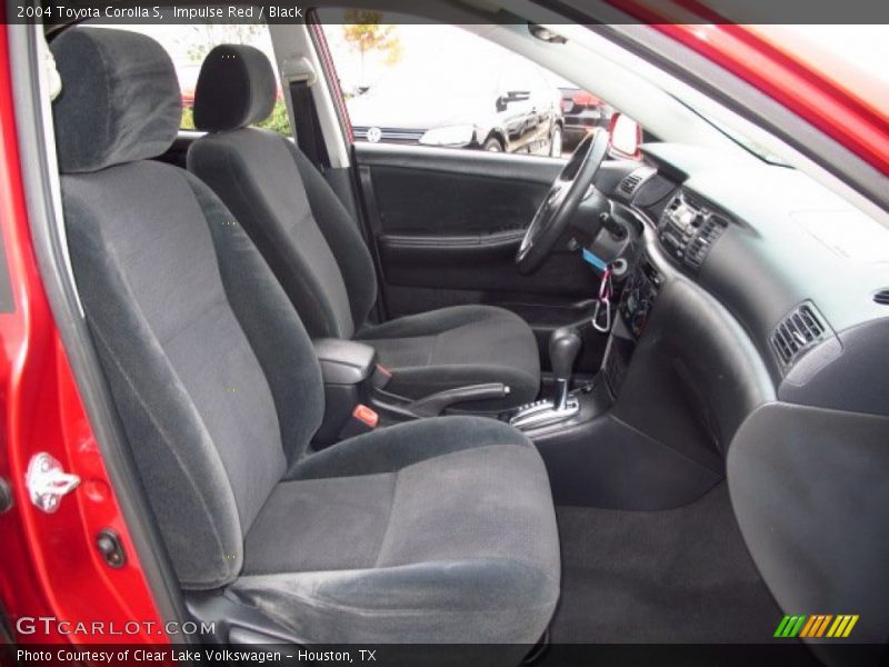 Impulse Red / Black 2004 Toyota Corolla S