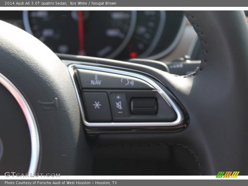Ibis White / Nougat Brown 2014 Audi A6 3.0T quattro Sedan