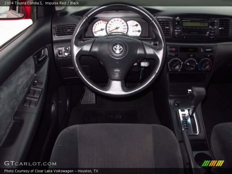 Impulse Red / Black 2004 Toyota Corolla S