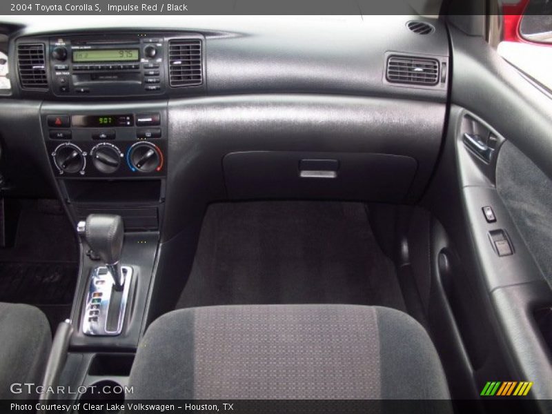 Impulse Red / Black 2004 Toyota Corolla S