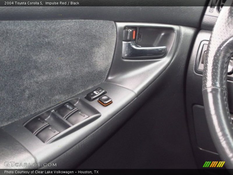 Impulse Red / Black 2004 Toyota Corolla S