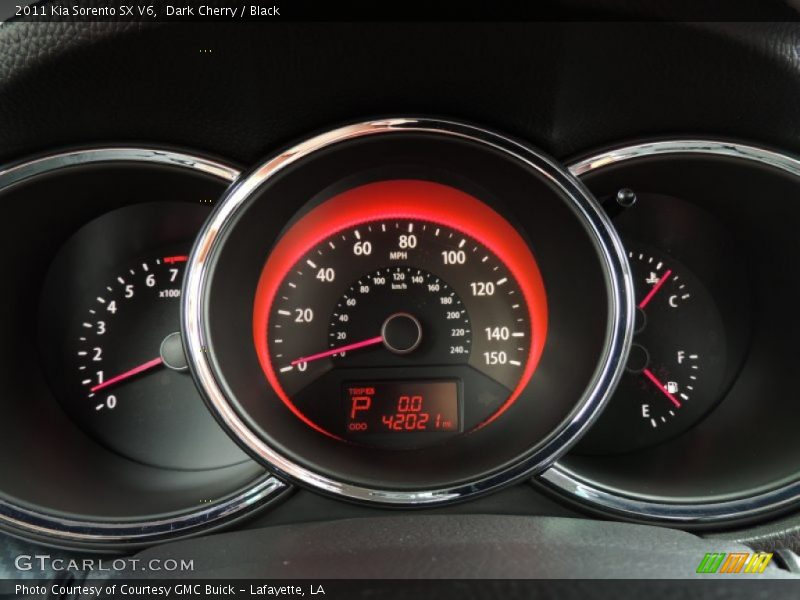 Dark Cherry / Black 2011 Kia Sorento SX V6