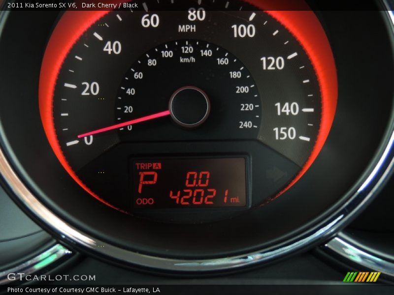 Dark Cherry / Black 2011 Kia Sorento SX V6