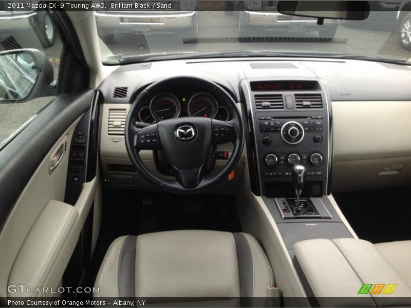 Brilliant Black / Sand 2011 Mazda CX-9 Touring AWD