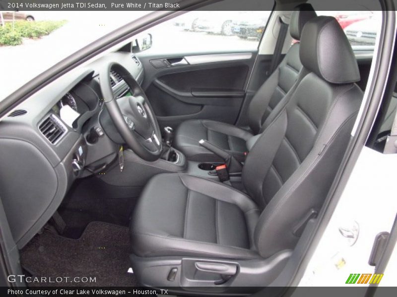 Pure White / Titan Black 2014 Volkswagen Jetta TDI Sedan