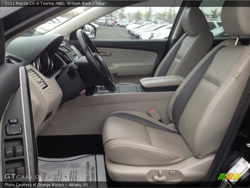 Brilliant Black / Sand 2011 Mazda CX-9 Touring AWD