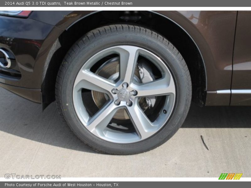 Teak Brown Metallic / Chestnut Brown 2014 Audi Q5 3.0 TDI quattro