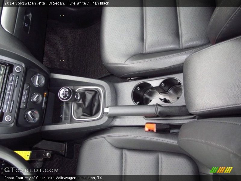 Pure White / Titan Black 2014 Volkswagen Jetta TDI Sedan