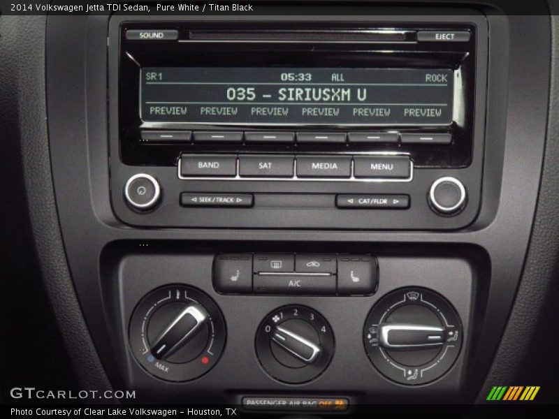 Pure White / Titan Black 2014 Volkswagen Jetta TDI Sedan