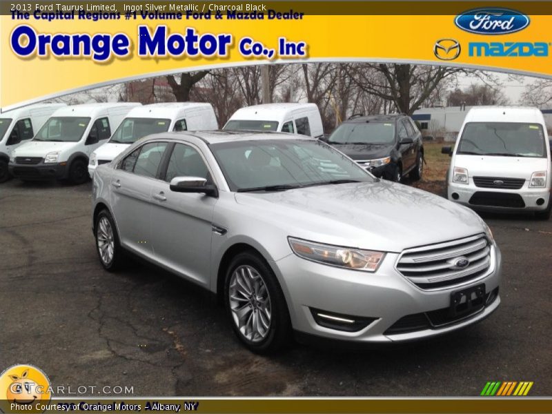 Ingot Silver Metallic / Charcoal Black 2013 Ford Taurus Limited