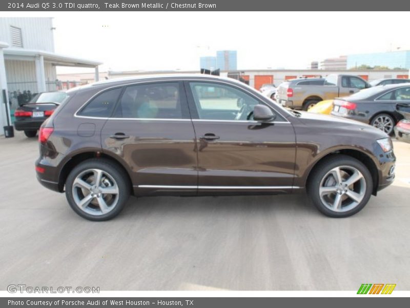 Teak Brown Metallic / Chestnut Brown 2014 Audi Q5 3.0 TDI quattro