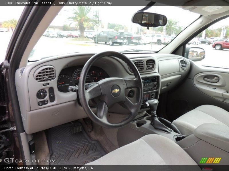 Dark Cherry Metallic / Light Gray 2008 Chevrolet TrailBlazer LT