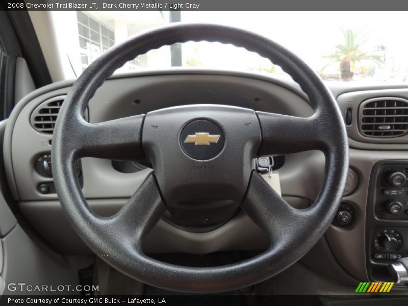 Dark Cherry Metallic / Light Gray 2008 Chevrolet TrailBlazer LT