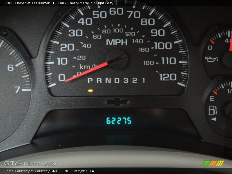 Dark Cherry Metallic / Light Gray 2008 Chevrolet TrailBlazer LT