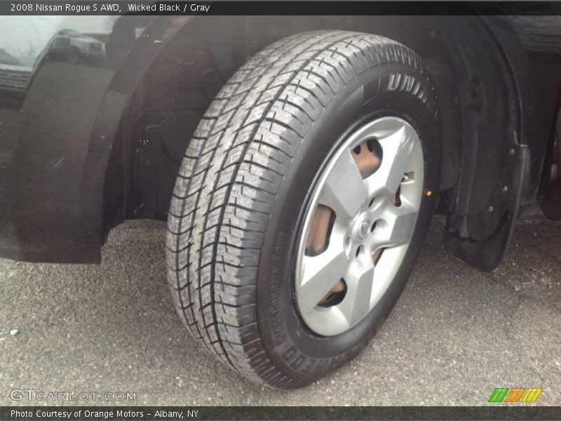 Wicked Black / Gray 2008 Nissan Rogue S AWD