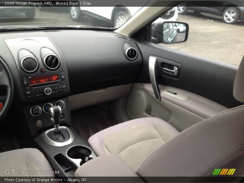 Wicked Black / Gray 2008 Nissan Rogue S AWD