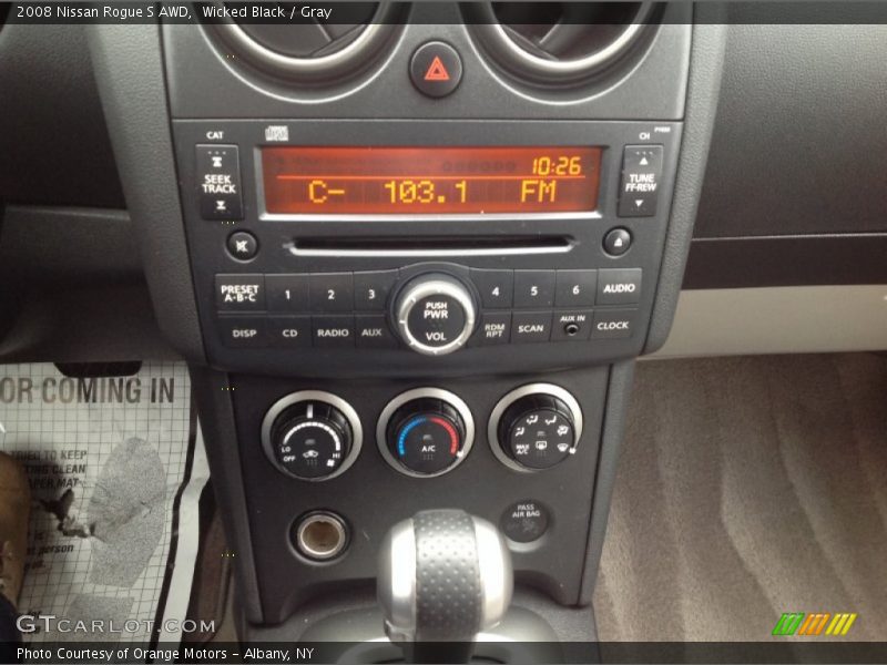 Wicked Black / Gray 2008 Nissan Rogue S AWD