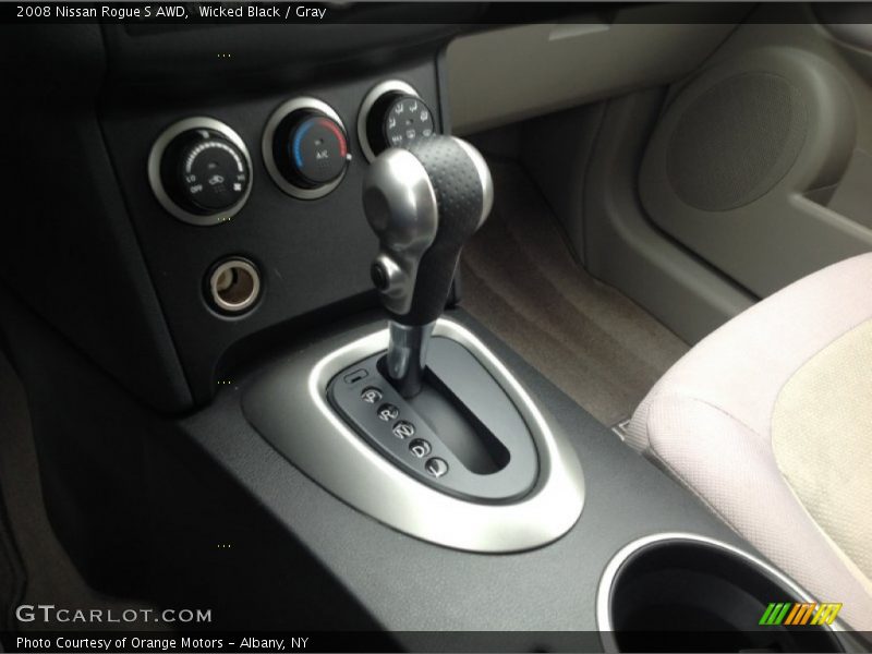 Wicked Black / Gray 2008 Nissan Rogue S AWD