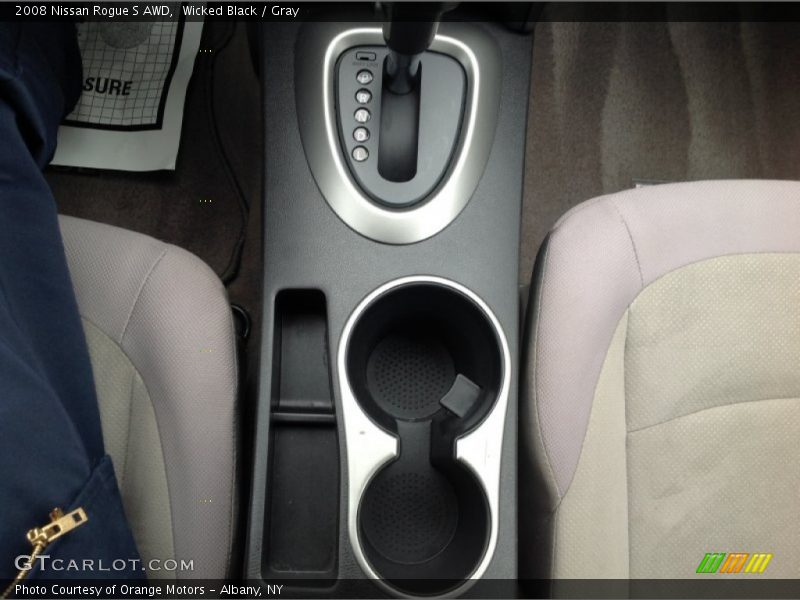 Wicked Black / Gray 2008 Nissan Rogue S AWD
