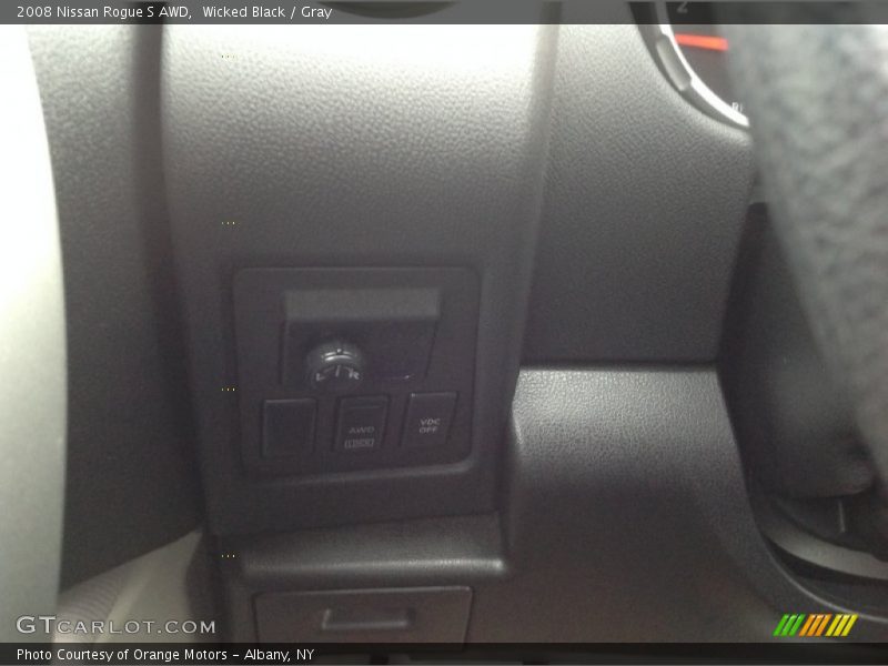 Wicked Black / Gray 2008 Nissan Rogue S AWD