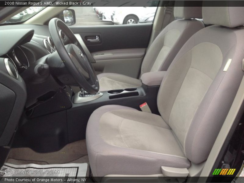 Wicked Black / Gray 2008 Nissan Rogue S AWD