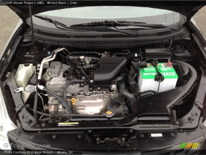 Wicked Black / Gray 2008 Nissan Rogue S AWD
