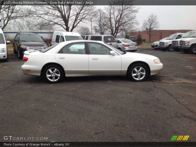 Snow Flake White Pearl / Beige 2002 Mazda Millenia Premium