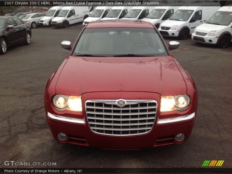 Inferno Red Crystal Pearlcoat / Dark Slate Gray/Light Graystone 2007 Chrysler 300 C HEMI