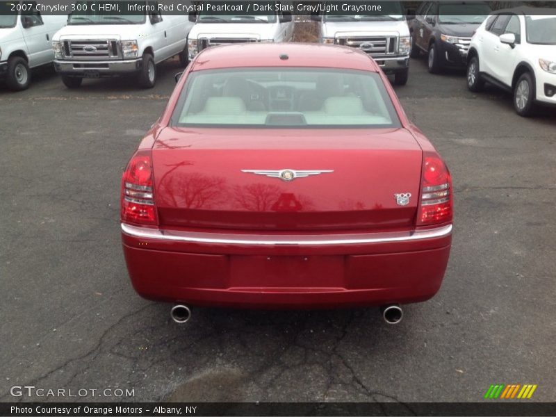Inferno Red Crystal Pearlcoat / Dark Slate Gray/Light Graystone 2007 Chrysler 300 C HEMI