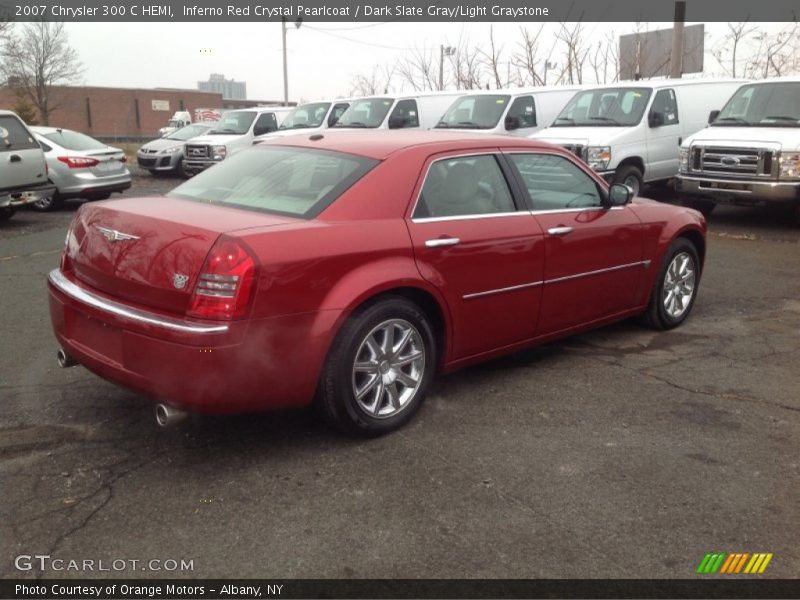 Inferno Red Crystal Pearlcoat / Dark Slate Gray/Light Graystone 2007 Chrysler 300 C HEMI