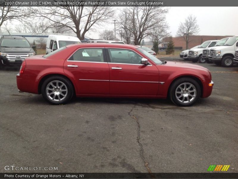 Inferno Red Crystal Pearlcoat / Dark Slate Gray/Light Graystone 2007 Chrysler 300 C HEMI