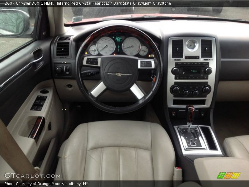 Inferno Red Crystal Pearlcoat / Dark Slate Gray/Light Graystone 2007 Chrysler 300 C HEMI