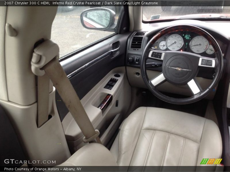 Inferno Red Crystal Pearlcoat / Dark Slate Gray/Light Graystone 2007 Chrysler 300 C HEMI