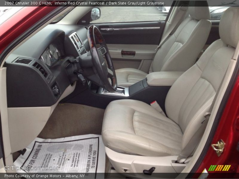 Inferno Red Crystal Pearlcoat / Dark Slate Gray/Light Graystone 2007 Chrysler 300 C HEMI