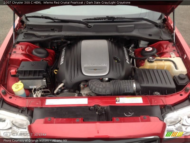 Inferno Red Crystal Pearlcoat / Dark Slate Gray/Light Graystone 2007 Chrysler 300 C HEMI